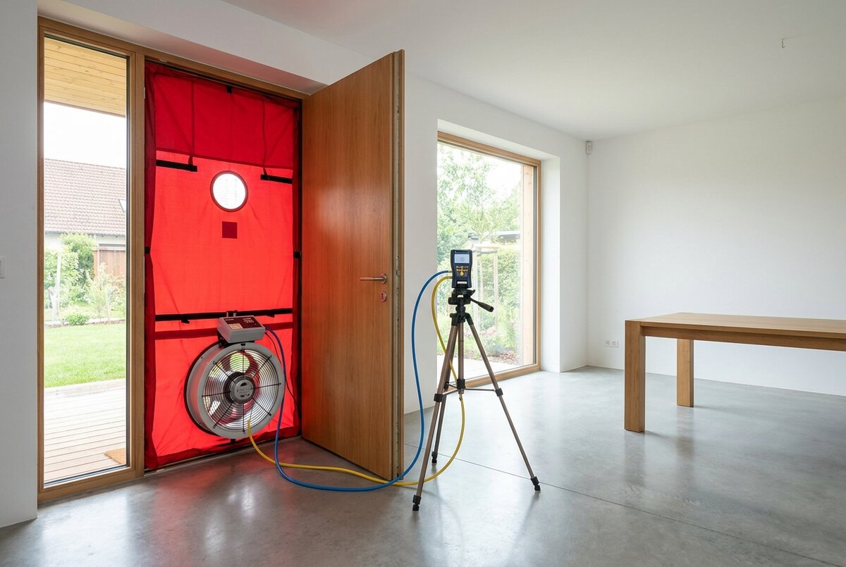 Blower-Door-Messung